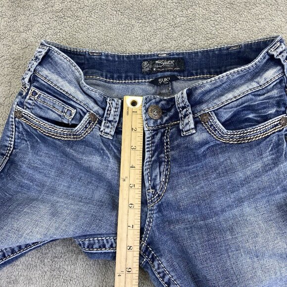 Silver Jeans Womens W30 (Fits 30x25) Suki Blue Straight Leg Denim Y2K Style - Picture 6 of 14